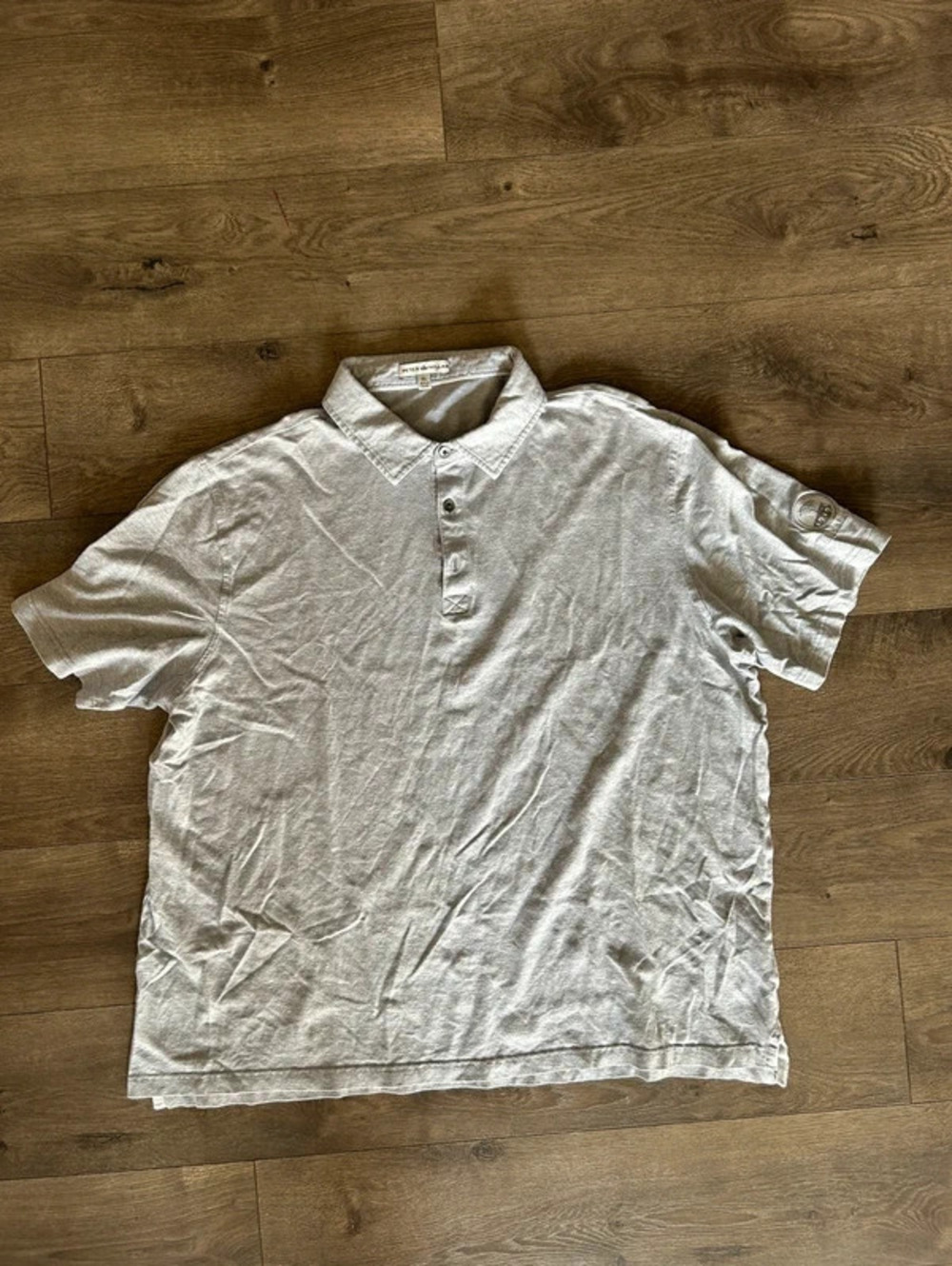 peter millar XL grey performance polo